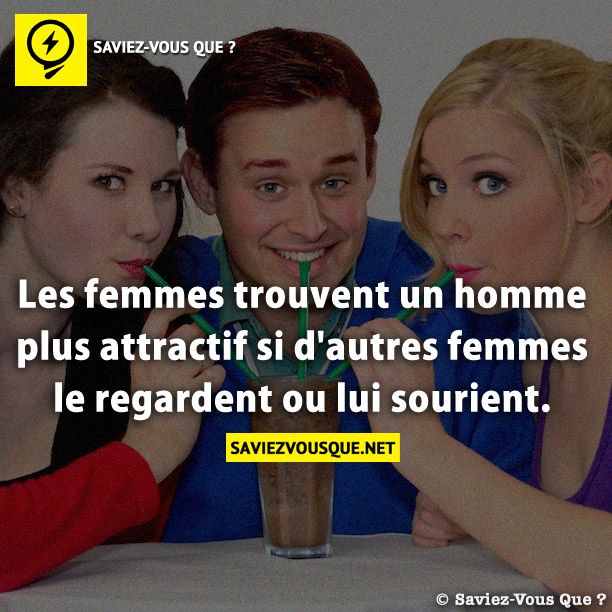 Les femmes trouvent un homme plus attractif si d&#039;autres femmes le regardent ou lui sourient.