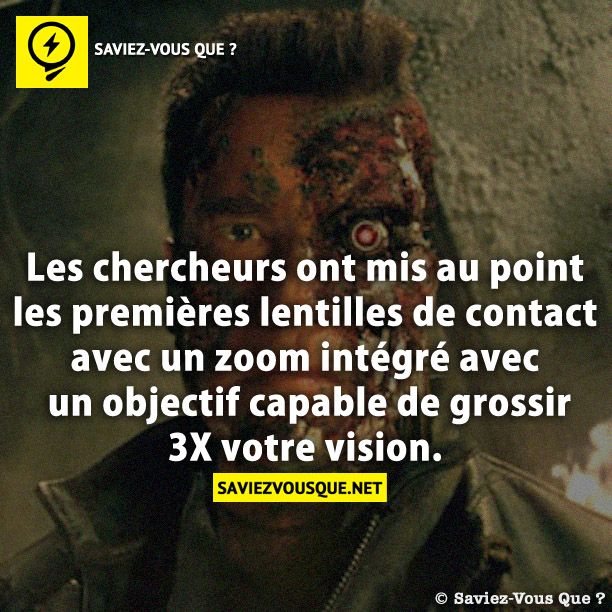 Les chercheurs ont mis au point les premières lentilles de contact avec un zoom intégré avec un objectif capable de grossir 3X votre vision.