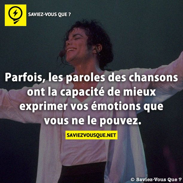 Parfois, les paroles des chansons ont la capacité de mieux exprimer vos émotions que vous ne le pouvez.