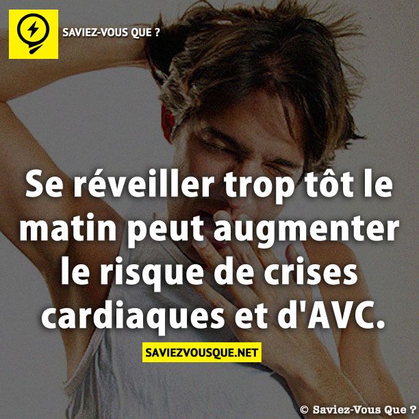 Se réveiller trop tôt le matin peut augmenter le risque de crises cardiaques et d&#039;AVC.