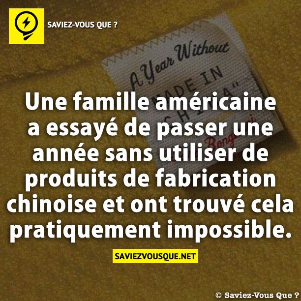 Une famille américaine a essayé de passer une année sans utiliser de produits de fabrication chinoise et ont trouvé cela pratiquement impossible.