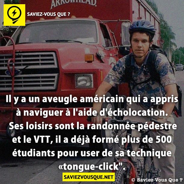 il a déjà formé plus de 500 étudiants pour user de sa technique «tongue-click".