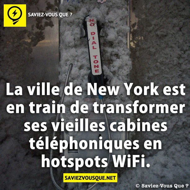 La ville de New York est en train de transformer ses vieilles cabines téléphoniques en hotspots WiFi.