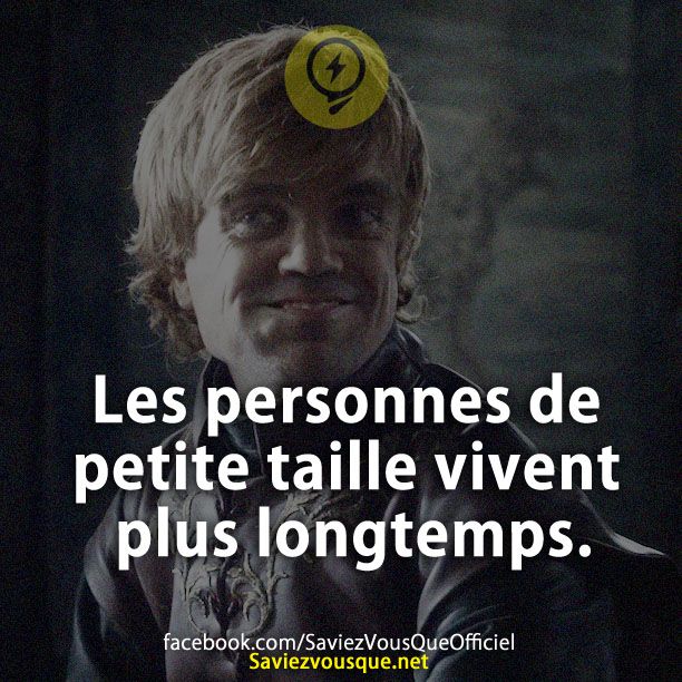 Les personnes de petite taille vivent plus longtemps.