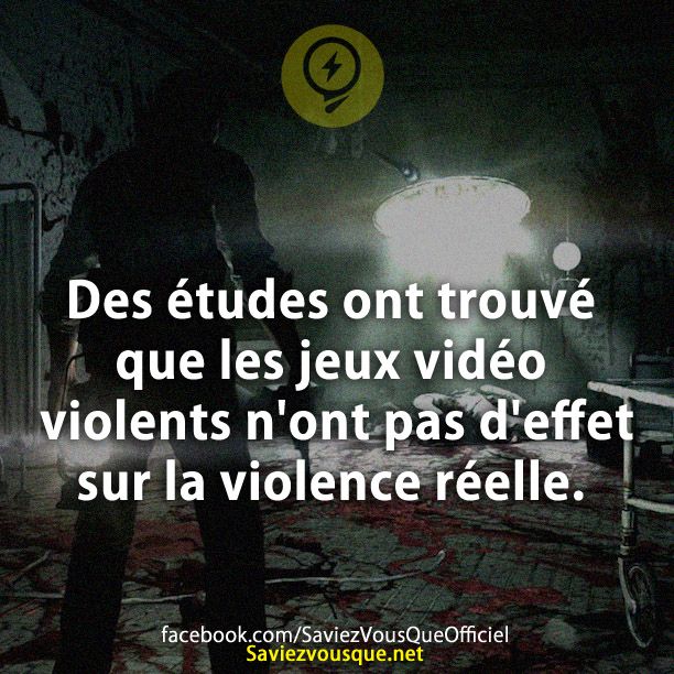 Des études ont trouvé que les jeux vidéo violents n&#039;ont pas d&#039;effet sur la violence réelle.