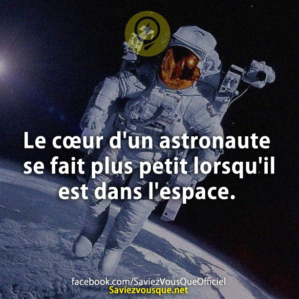 Le cœur d&#039;un astronaute se fait plus petit lorsqu&#039;il est dans l&#039;espace.