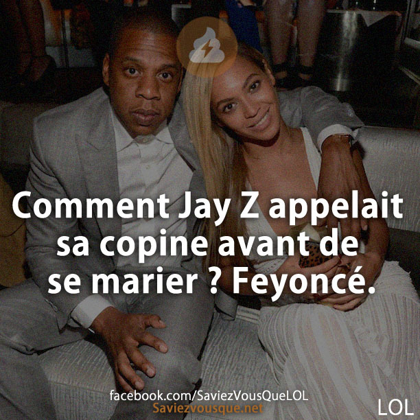 Comment Jay Z appelait sa copine avant de se marier ? Feyoncé.