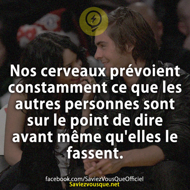 Nos cerveaux prévoient constamment ce que les autres personnes sont sur le point de dire avant même qu&#039;elles le fassent.