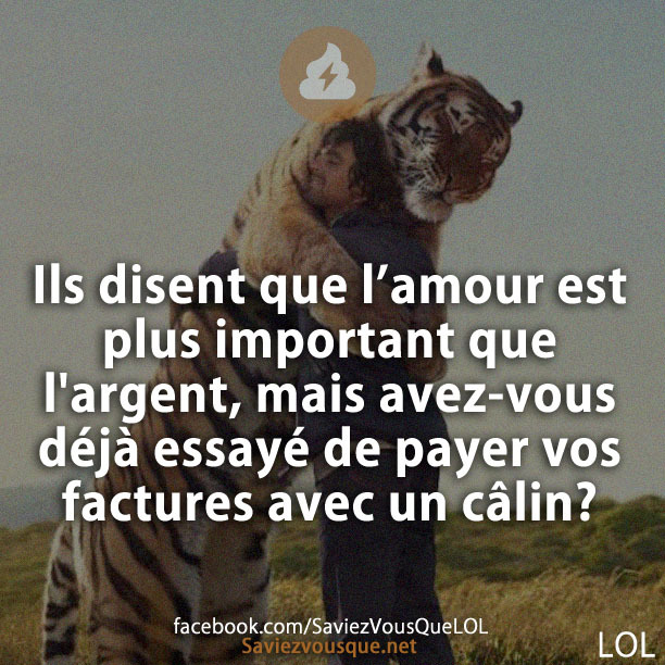Ils disent que l’amour est plus important que l&#039;argent, mais avez-vous déjà essayé de payer vos factures avec un câlin?