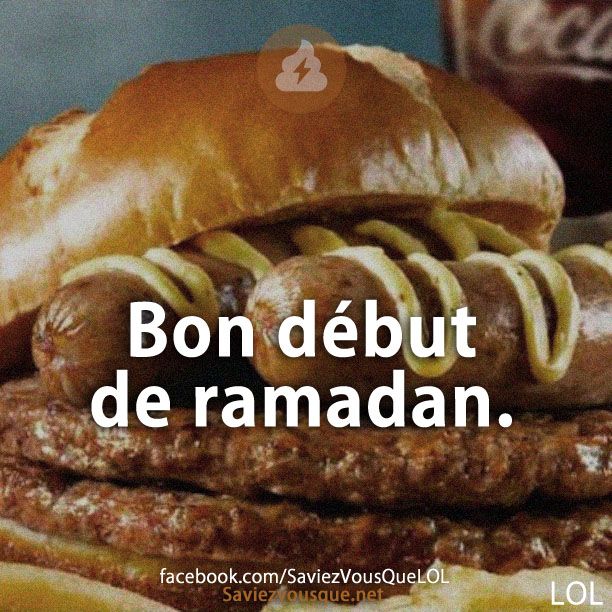 Bon début de ramadan.