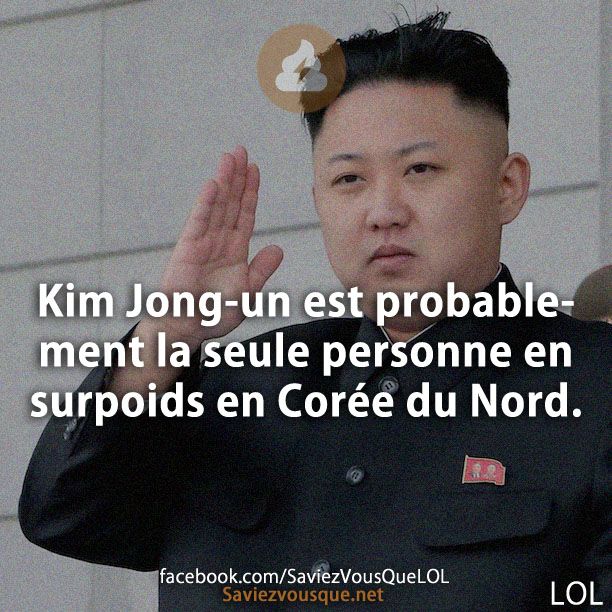 Kim Jong-un est probablement la seule personne en surpoids en Corée du Nord.