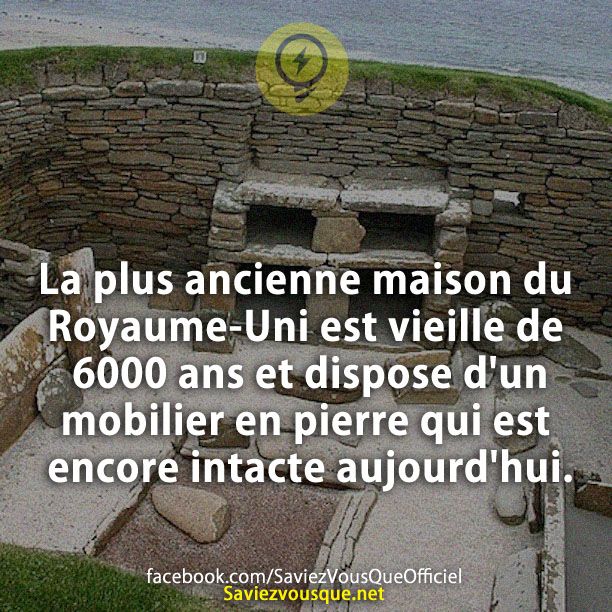 La plus ancienne maison du Royaume-Uni est vieille de 6000 ans et dispose d&#039;un mobilier en pierre qui est encore intacte aujourd&#039;hui.