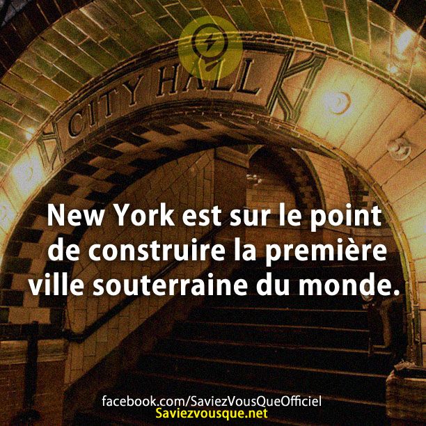 New York est sur le point de construire la première ville souterraine du monde.