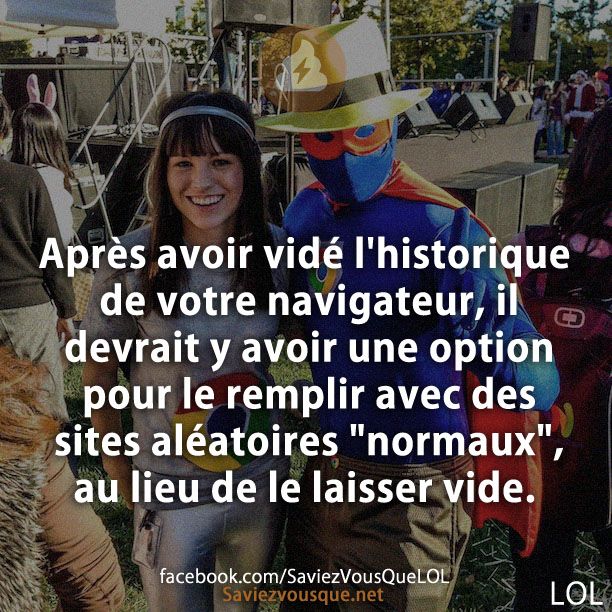 Après avoir vidé l&#039;historique de votre navigateur, il devrait y avoir une option pour le remplir avec des sites aléatoires &quot;normaux&quot;, au lieu de le laisser vide.
