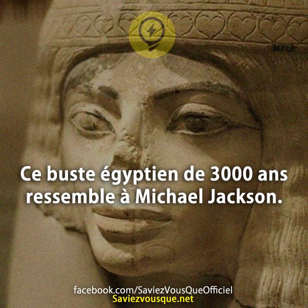 Ce buste égyptien de 3000 ans ressemble à Michael Jackson.