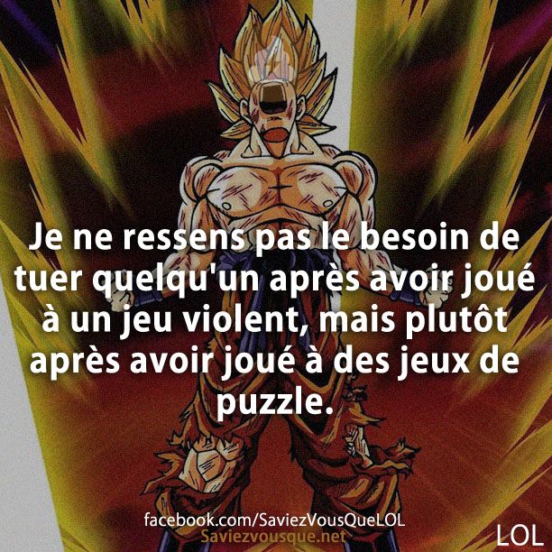 Je ne ressens pas le besoin de tuer quelqu&#039;un après avoir joué à un jeu violent, mais plutôt après avoir joué à des jeux de puzzle.