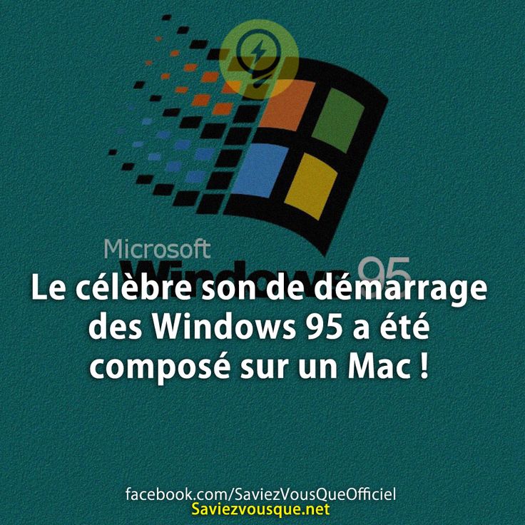 Le célèbre son de démarrage des Windows 95 a été composé sur un Mac !