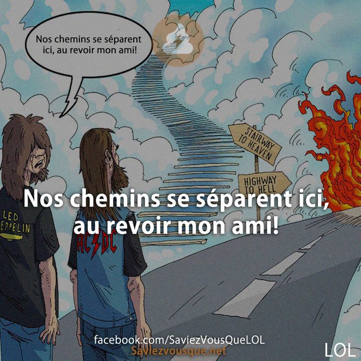 Nos chemins se séparent ici, au revoir mon ami!