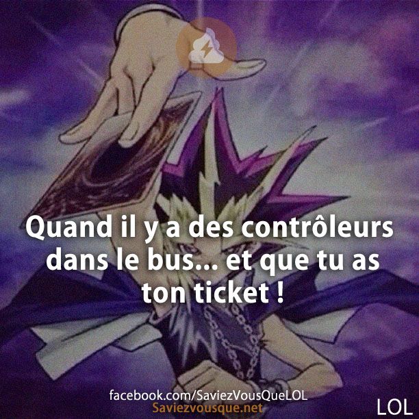 Quand il y a des contrôleurs dans le bus... et que tu as ton ticket !