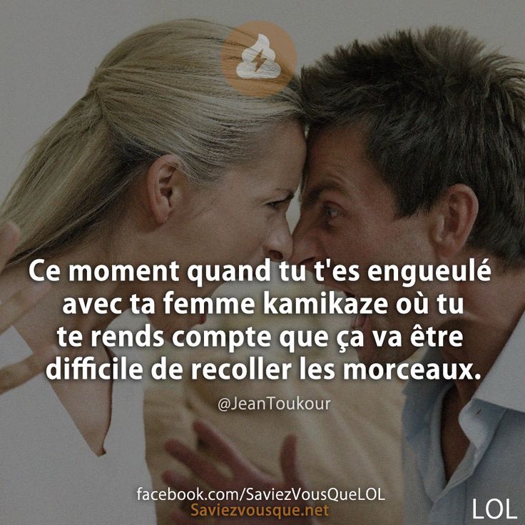 Ce moment quand tu t&#039;es engueulé avec ta femme kamikaze où tu te rends compte que ça va être difficile de recoller les morceaux. @JeanToukour