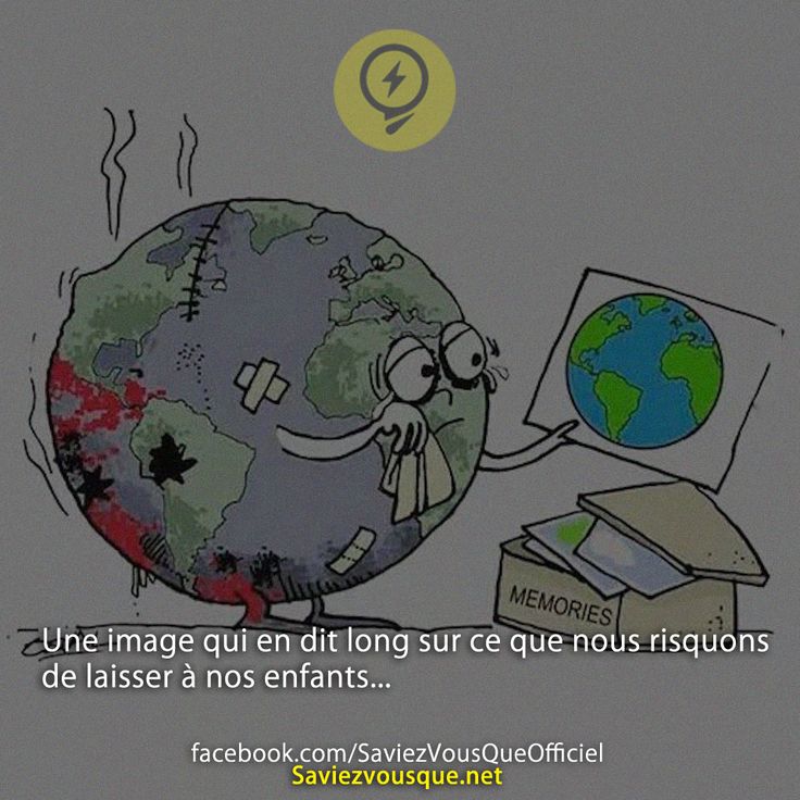 Une image qui en dit long sur ce que nous risquons de laisser à nos enfants...