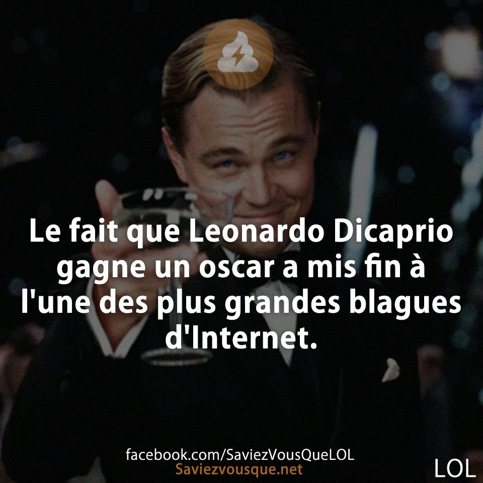 Le fait que Leonardo Dicaprio gagne un oscar a mis fin à l&#039;une des plus grandes blagues d&#039;Internet.
