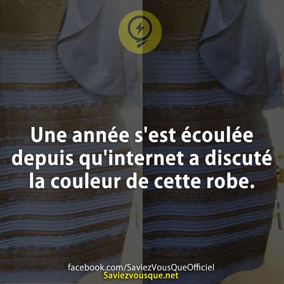 Une année s&#039;est écoulée depuis qu&#039;internet a discuté la couleur de cette robe.