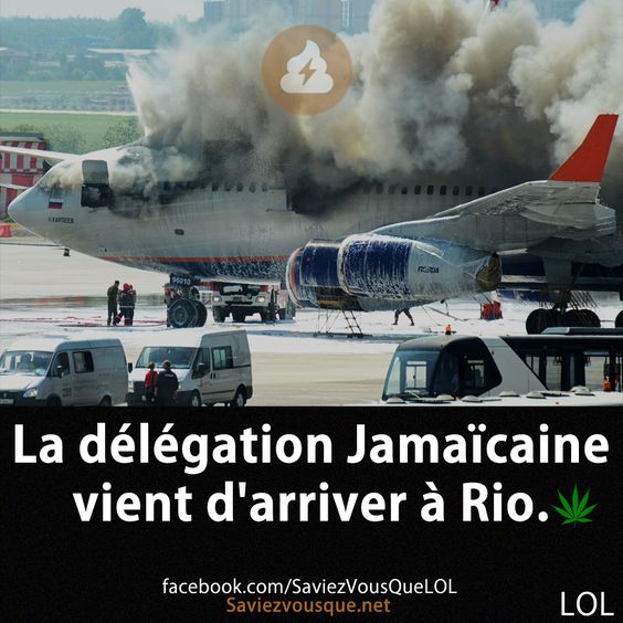 La délégation Jamaïcaine vient d'arriver à Rio.