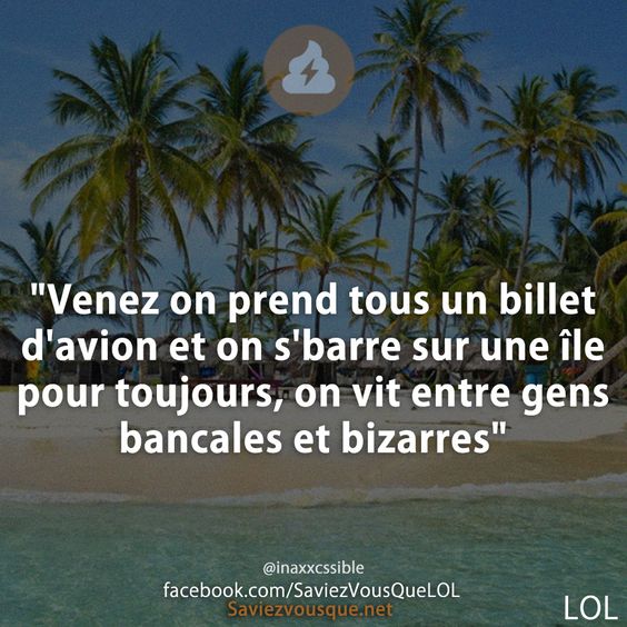 &quot;Venez on prend tous un billet d&#039;avion et on s&#039;barre sur une île pour toujours, on vit entre gens bancales et bizarres&quot; inaxxcssible