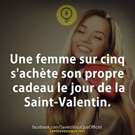 Une femme sur cinq s&#039;achète son propre cadeau le jour de la Saint-Valentin.