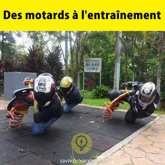 Des motards à l&#039;entraînement