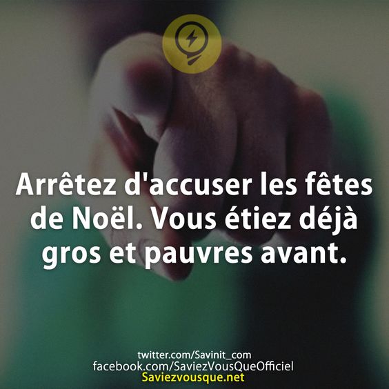 Arrêtez d&#039;accuser les fêtes de Noël. Vous étiez déjà gros et pauvres avant.
