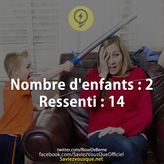 Nombre d&#039;enfants : 2 Ressenti : 14