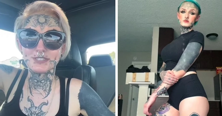Tatouée de la tête aux pieds, elle ne trouve pas d'emploi !