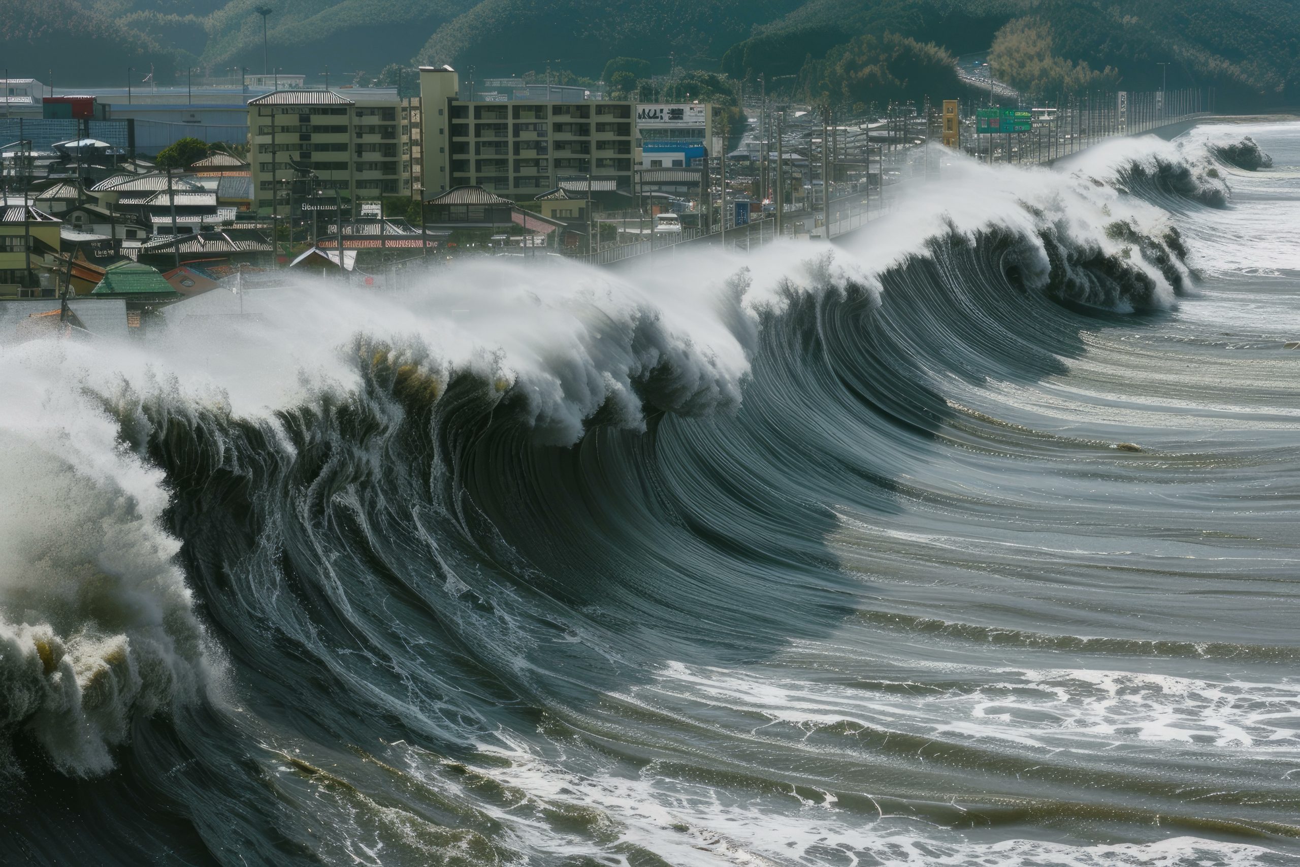 Le grand mur du tsunami : un rempart de béton contre la fureur de la mer