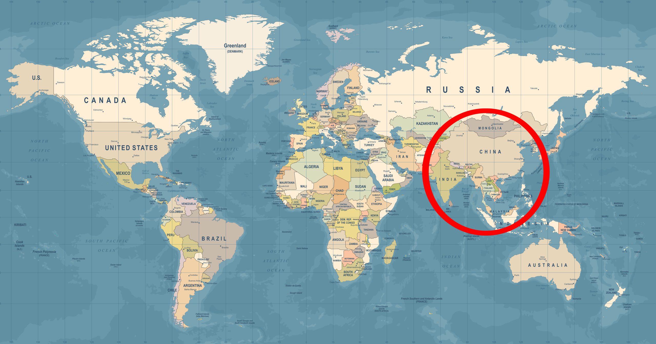 Un cercle qui rassemble les géants démographiques de l'Asie
