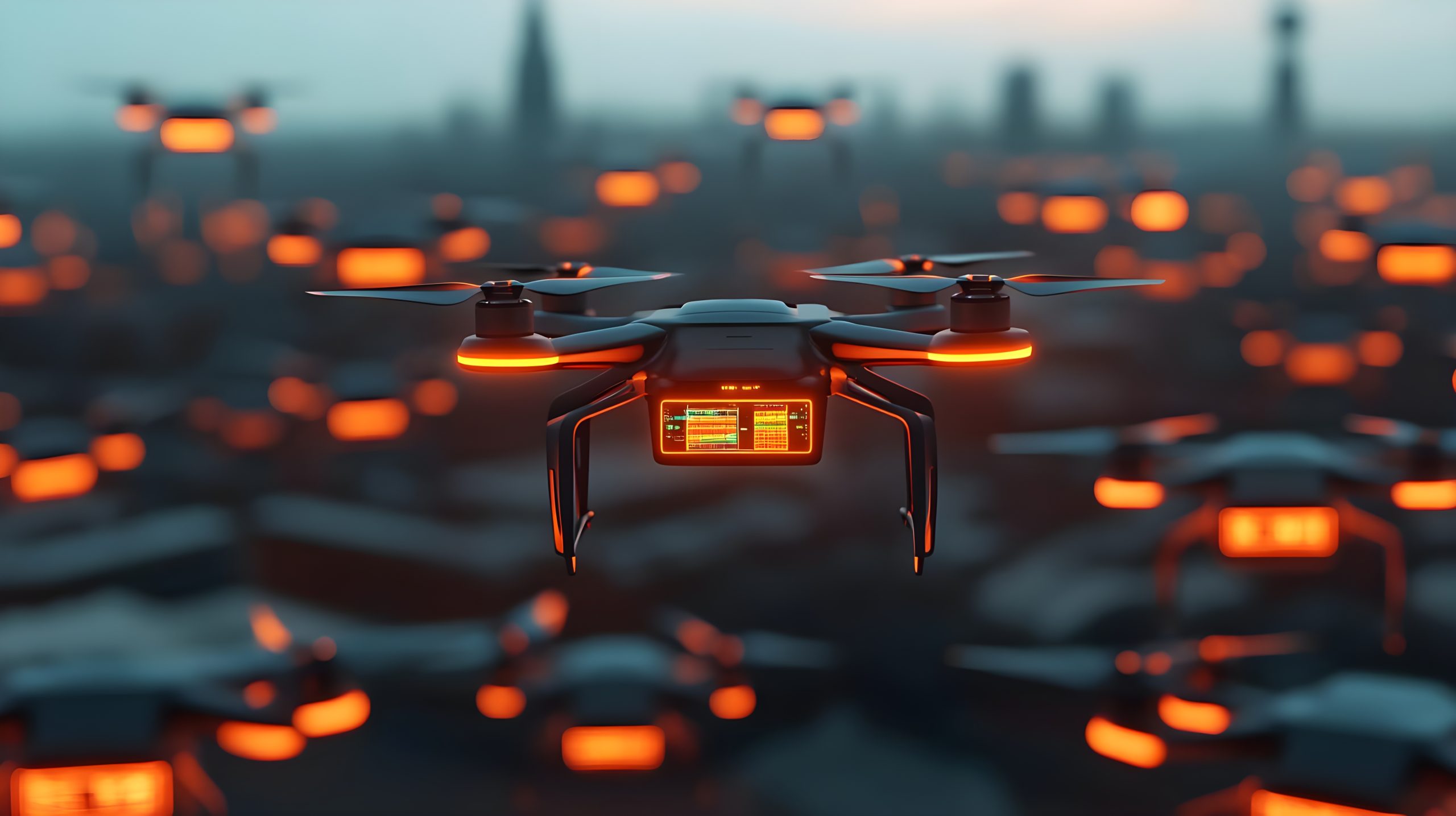 Des capacités de lancement inédites : l’essaim de drones