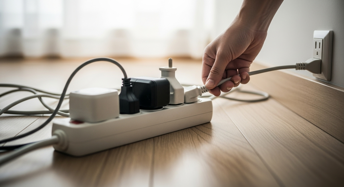 Les multiprises : pratiques mais à surveiller