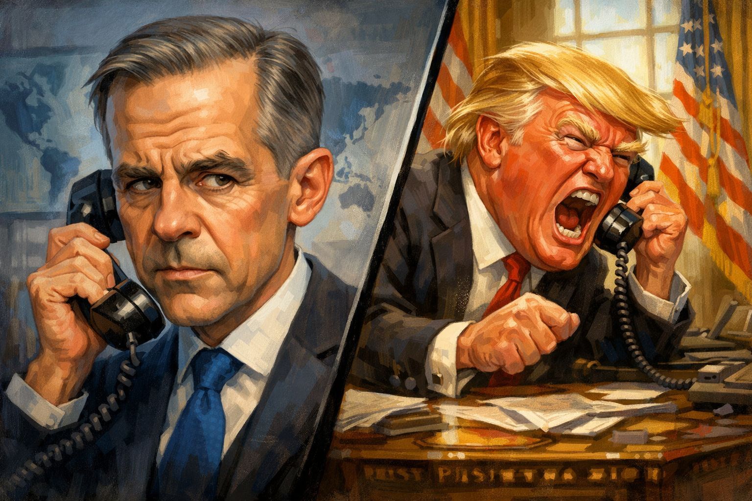 Trump contre Carney : les coulisses d'un coup de fil sous haute tension