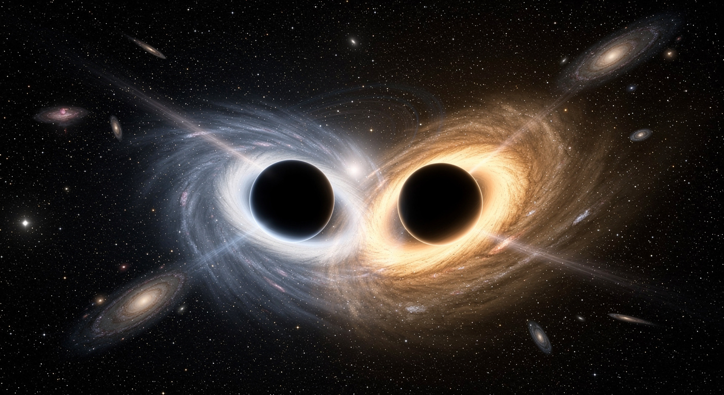 Un système de détection utilise les ondes gravitationnelles pour cartographier la fusion de trous noirs