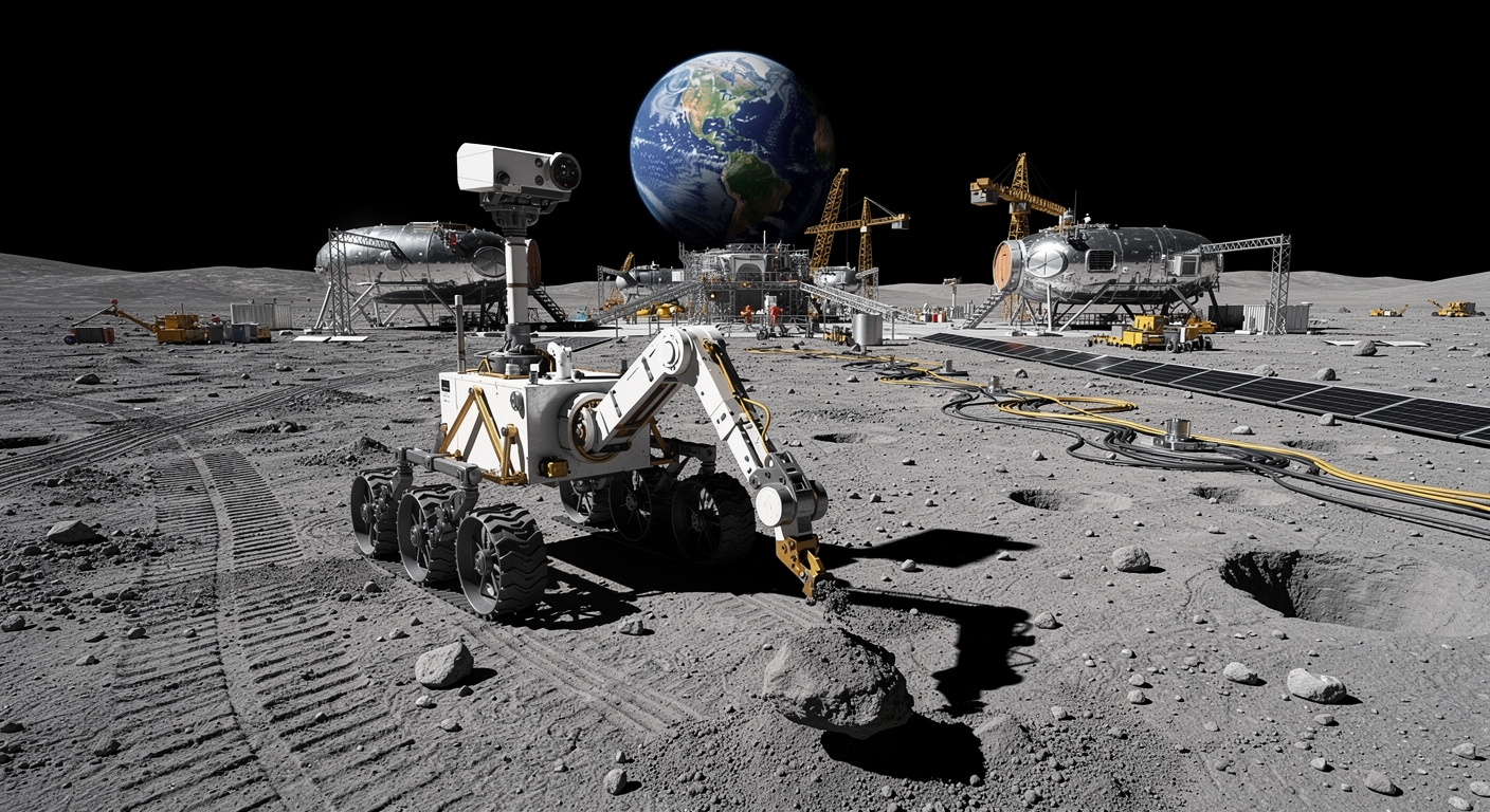 La poussière lunaire pourrait servir de matériau de construction pour de futures bases sur la Lune