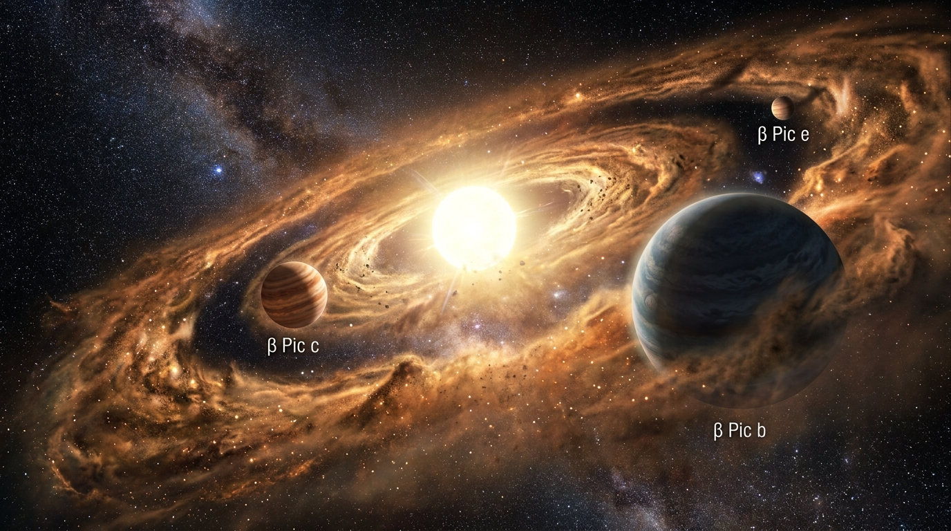 Le télescope James Webb découvre Beta Pictoris d, une planète géante cachée dans un système stellaire célèbre
