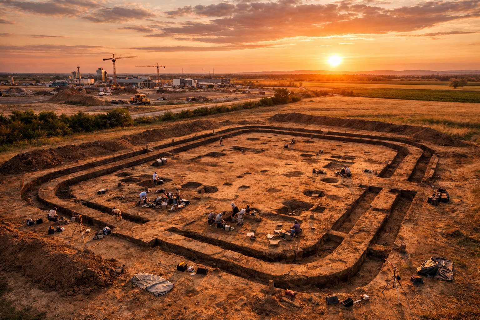 Un camp militaire romain vieux de 1 800 ans découvert sur le chantier d'un parc industriel en Slovaquie