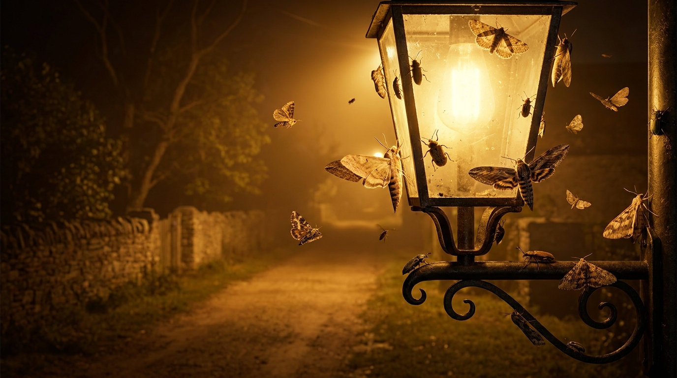 De simples lumières ambrées pourraient rendre les nuits plus sûres pour les insectes