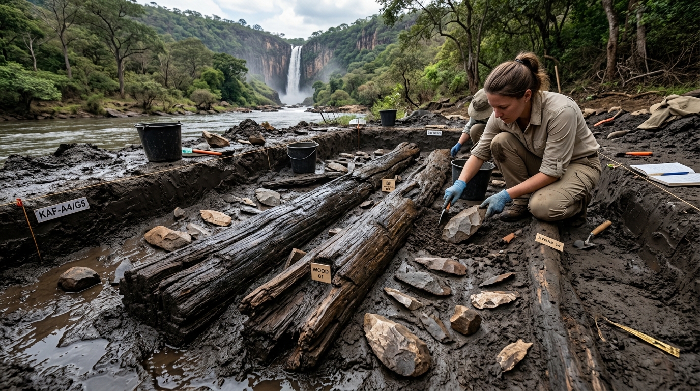 Des archéologues ont découvert une structure en bois vieille de 476 000 ans, mais son bâtisseur reste inconnu