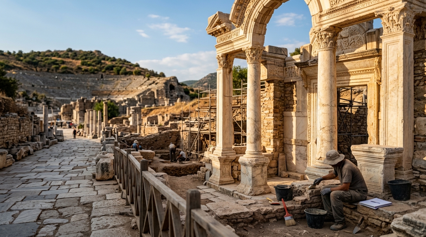 Éphèse : deux nourrissons découverts inhumés avec soin dans un ancien canal de latrines romaines