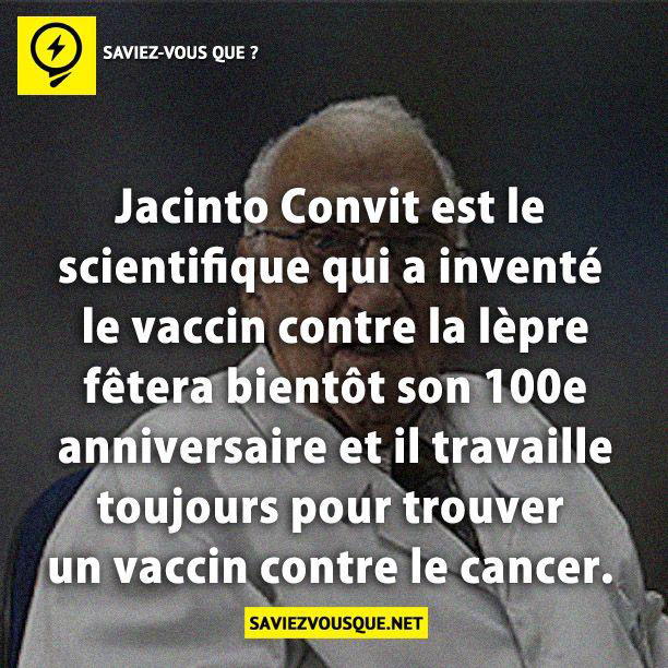 Jacinto Convit est le scientifique qui a inventé le vaccin contre la lèpre fêtera bientôt son 100e anniversaire et il travaille toujours pour trouver un vaccin contre le cancer.