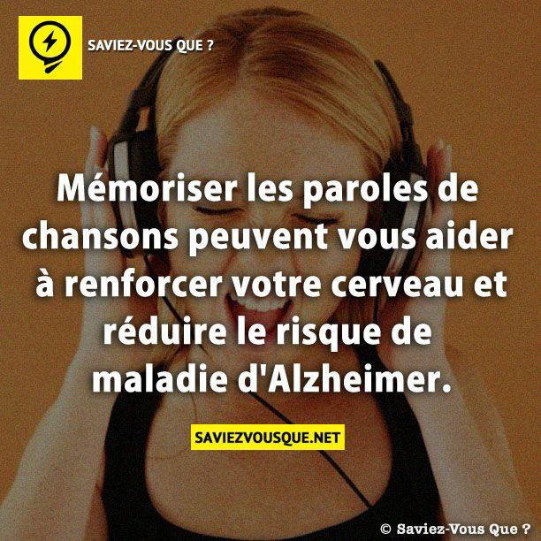 Mémoriser les paroles de chansons peuvent vous aider à renforcer votre cerveau et réduire le risque de maladie d’Alzheimer.