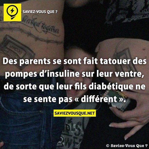 Des parents se sont fait tatouer des pompes d’insuline sur leur ventre, de sorte que leur fils diabétique ne se sente pas « différent ».