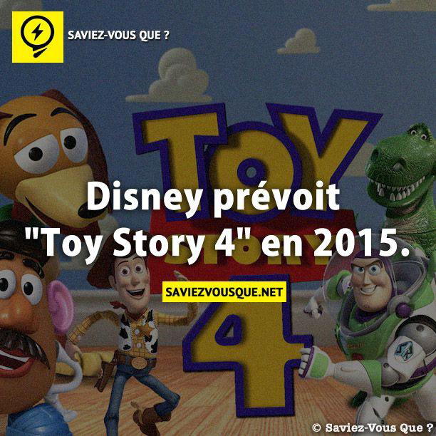 Disney prévoit “Toy Story 4” en 2015.